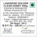 Langnese 100% Pure Golden Clear Honey 500 gm, Raw Bee Honey from Langnese Germany